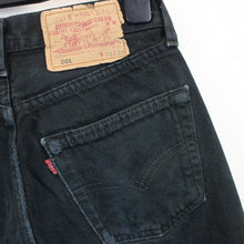 Load image into Gallery viewer, Womens LEVIS 501 Jeans Black | W26 L32
