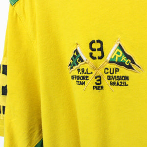 RALPH LAUREN T-Shirt Yellow | Large