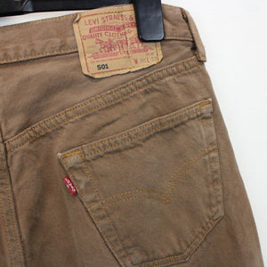 Womens LEVIS 501 Jeans Brown | W36 L32