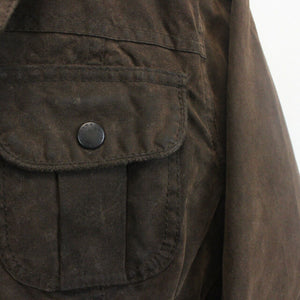 Womens BARBOUR Utility Waxed Jacket Brown | Medium
