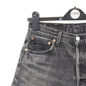 Womens LEVIS 501 Shorts Grey Charcoal | W28