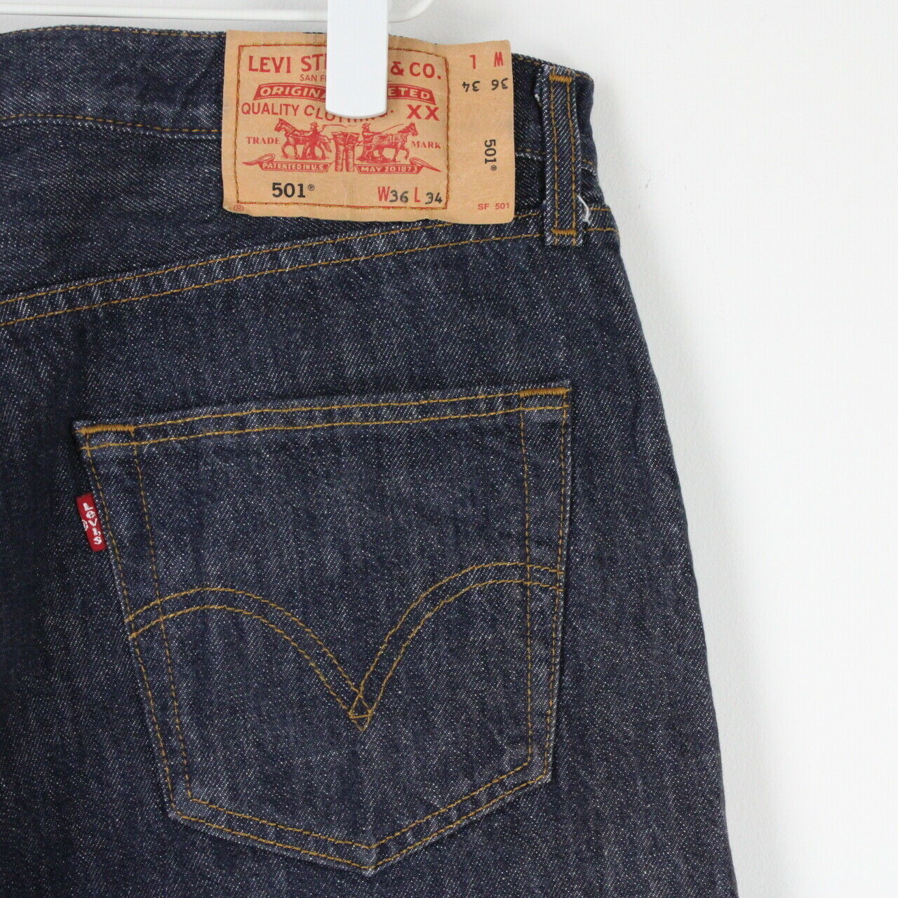 Mens LEVIS 501 Jeans Indigo | W36 L34