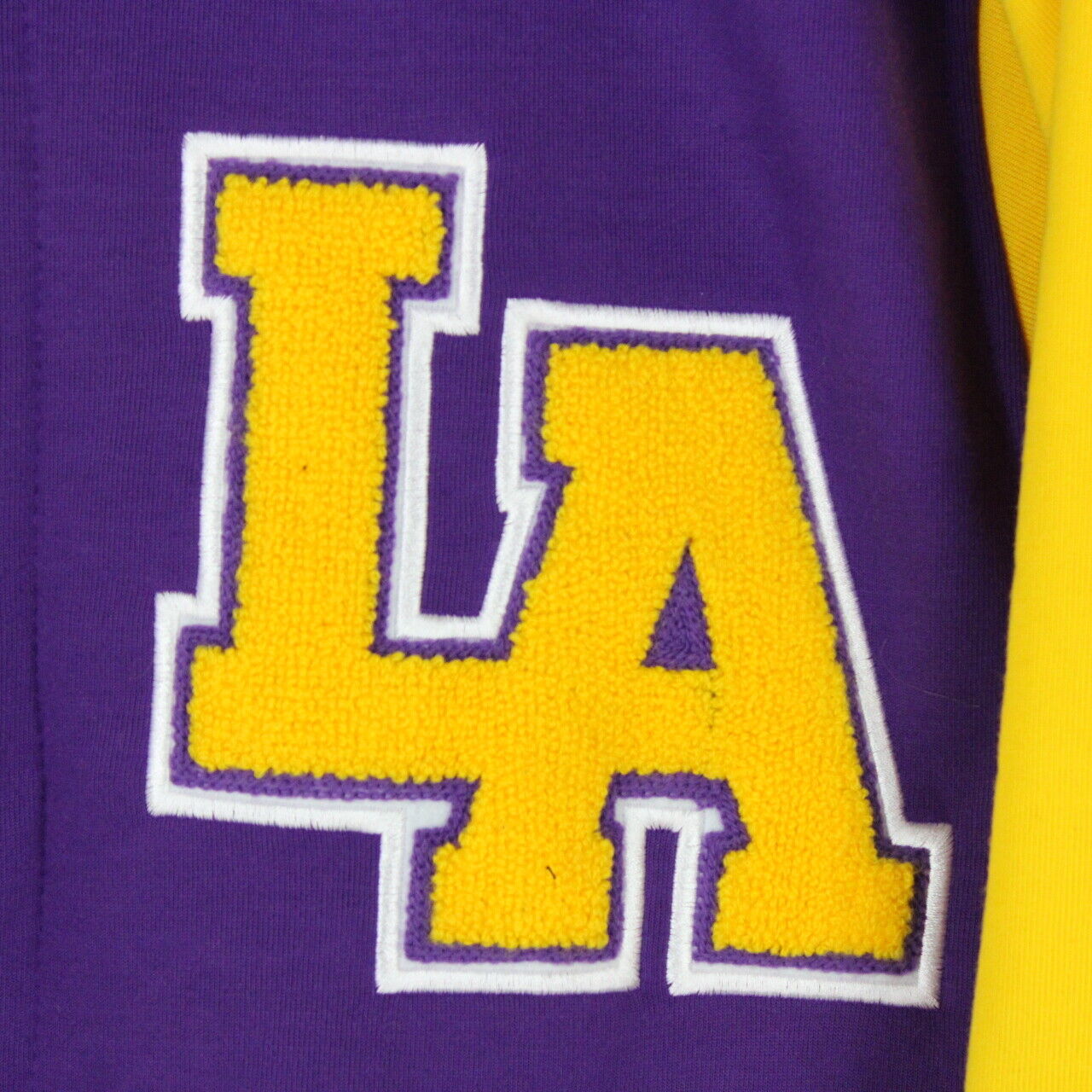 Mens LOS ANGELES Varsity Hoodie Purple | Large