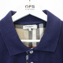 Load image into Gallery viewer, BURBERRY Polo Shirt Navy Blue | Large
