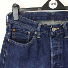 Load image into Gallery viewer, Womens LEVIS 501 Jeans Dark Blue | W32 L26

