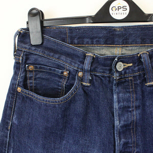 Womens LEVIS 501 Jeans Dark Blue | W32 L26