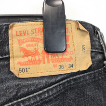 Load image into Gallery viewer, LEVIS 501 Jeans Black Charcoal | W38 L34
