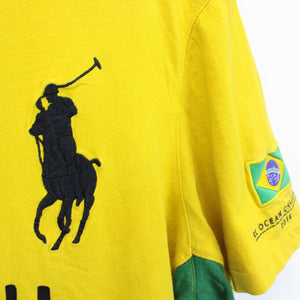 RALPH LAUREN T-Shirt Yellow | Large
