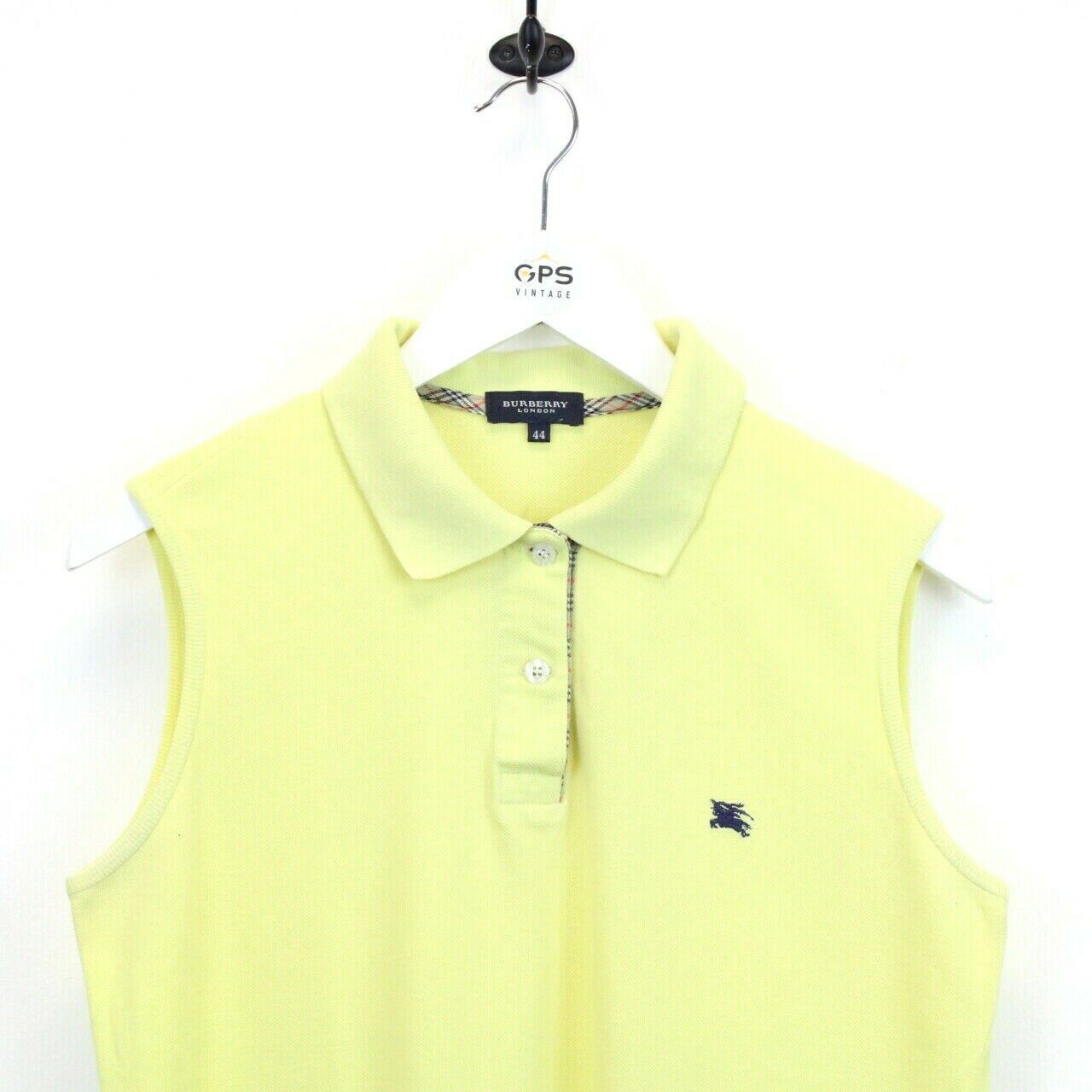 Womens BURBERRY Polo Shirt Yellow | XS