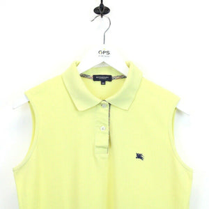Womens BURBERRY Polo Shirt Yellow | XS