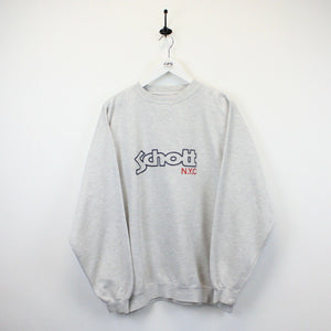 SCHOTT NYC 90s Sweatshirt Grey | Large