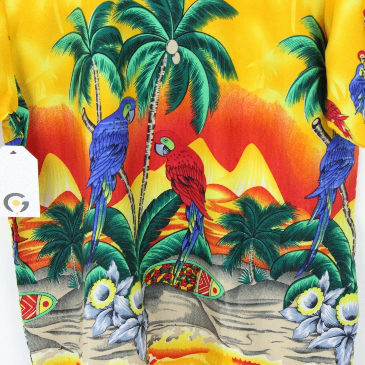 Mens Hawaiian Shirt Multicolour | Medium