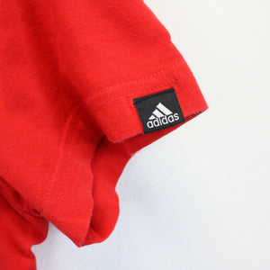 ADIDAS T-Shirt Red | Medium