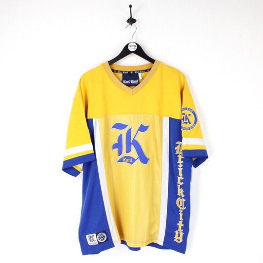 KARL KANI 90s T-Shirt Jersey Yellow | XL