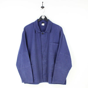 Mens Worker Chore Jacket Navy Blue | Large