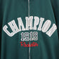 Womens CHAMPION Track Top Green | Small