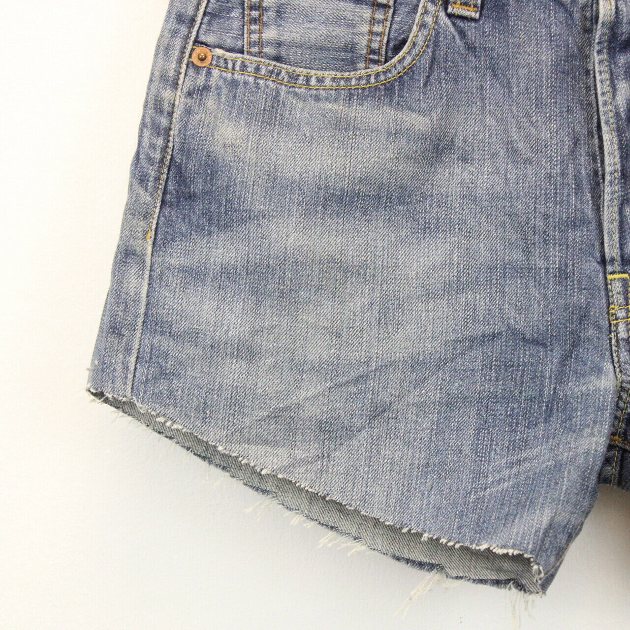 Womens LEVIS 501 Shorts Mid Blue | W29