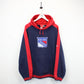 NHL REEBOK New York RANGERS Hoodie Navy Blue | XL