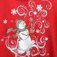 Womens 90s Christmas Sweatshirt Red | Medium