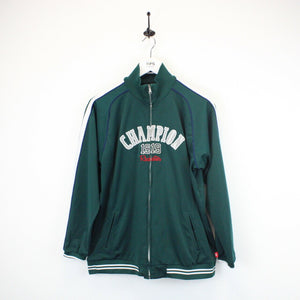 Womens CHAMPION Track Top Green | Small