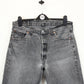 LEVIS 501 Denim Jeans Grey Charcoal | W36 L30