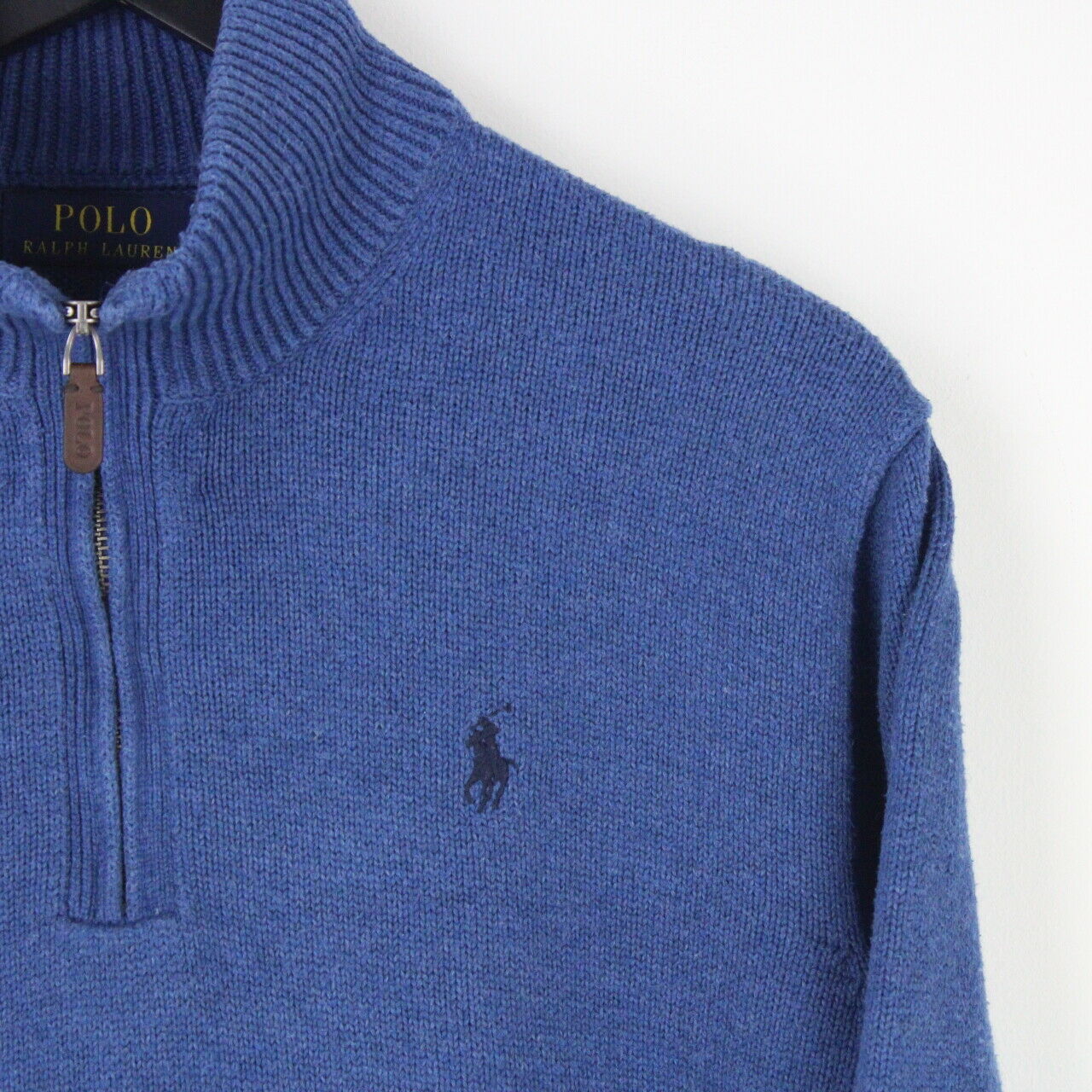 ralph lauren 1 4 zip blue