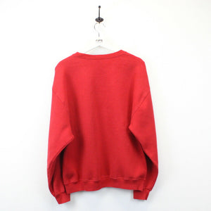 NCAA RUSSELL ATHLETIC 90s Wisconsin BADGERS Sweatshirt Red | Large