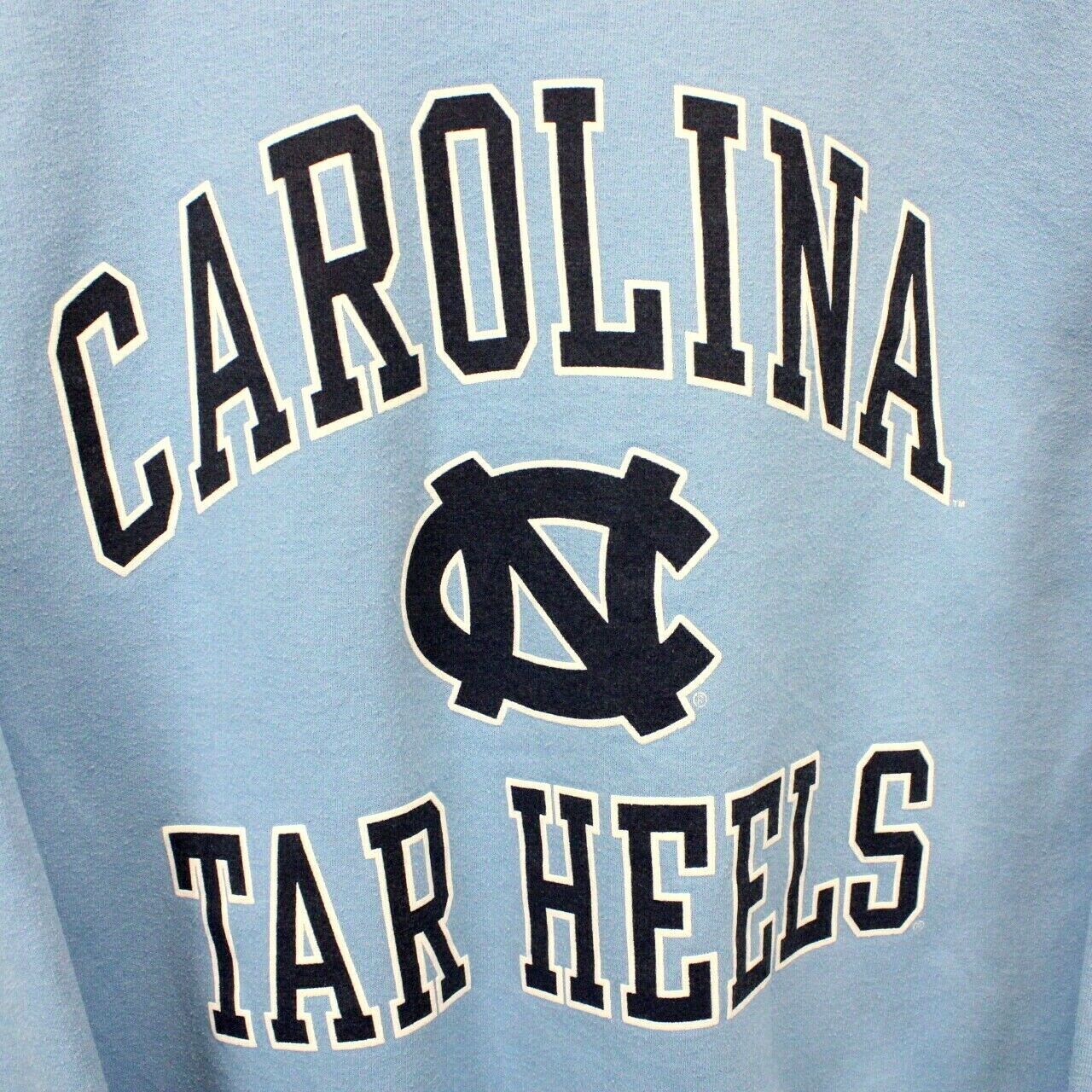 NCAA 90s North Carolina TAR HEELS Sweatshirt Blue | Small