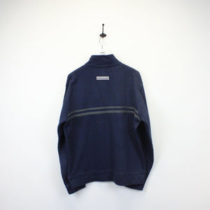 NIKE 00s 1/4 Zip Sweatshirt Navy Blue | Large