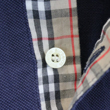 Load image into Gallery viewer, BURBERRYS 90s Polo Shirt Navy Blue | Medium
