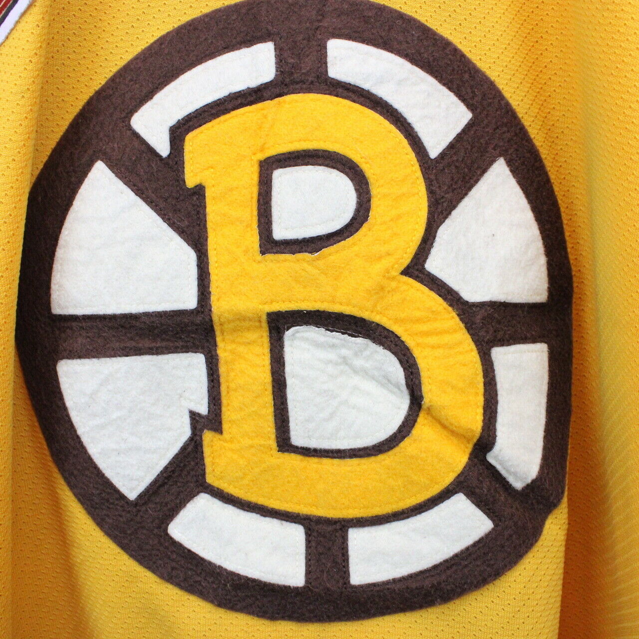 NHL REEBOK 00s Boston BRUINS Jersey Yellow | XL