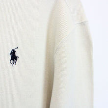 Load image into Gallery viewer, RALPH LAUREN 1/4 Zip Sweatshirt Beige | Medium
