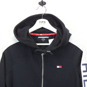 Womens TOMMY HILFIGER Hoodie Black | Small
