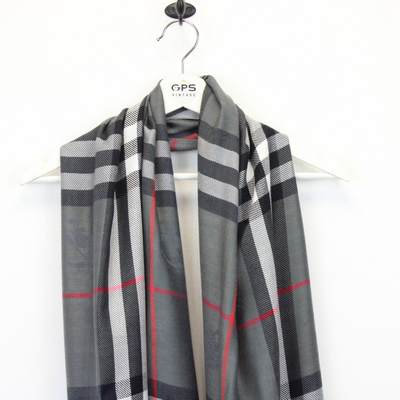 Womens BURBERRY Nova Check Scarf | Grey