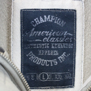 CHAMPION 1/4 Zip Sweatshirt Beige | Large