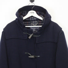 Load image into Gallery viewer, BURBERRYS 90s Wool Duffle Coat Navy Blue | Large
