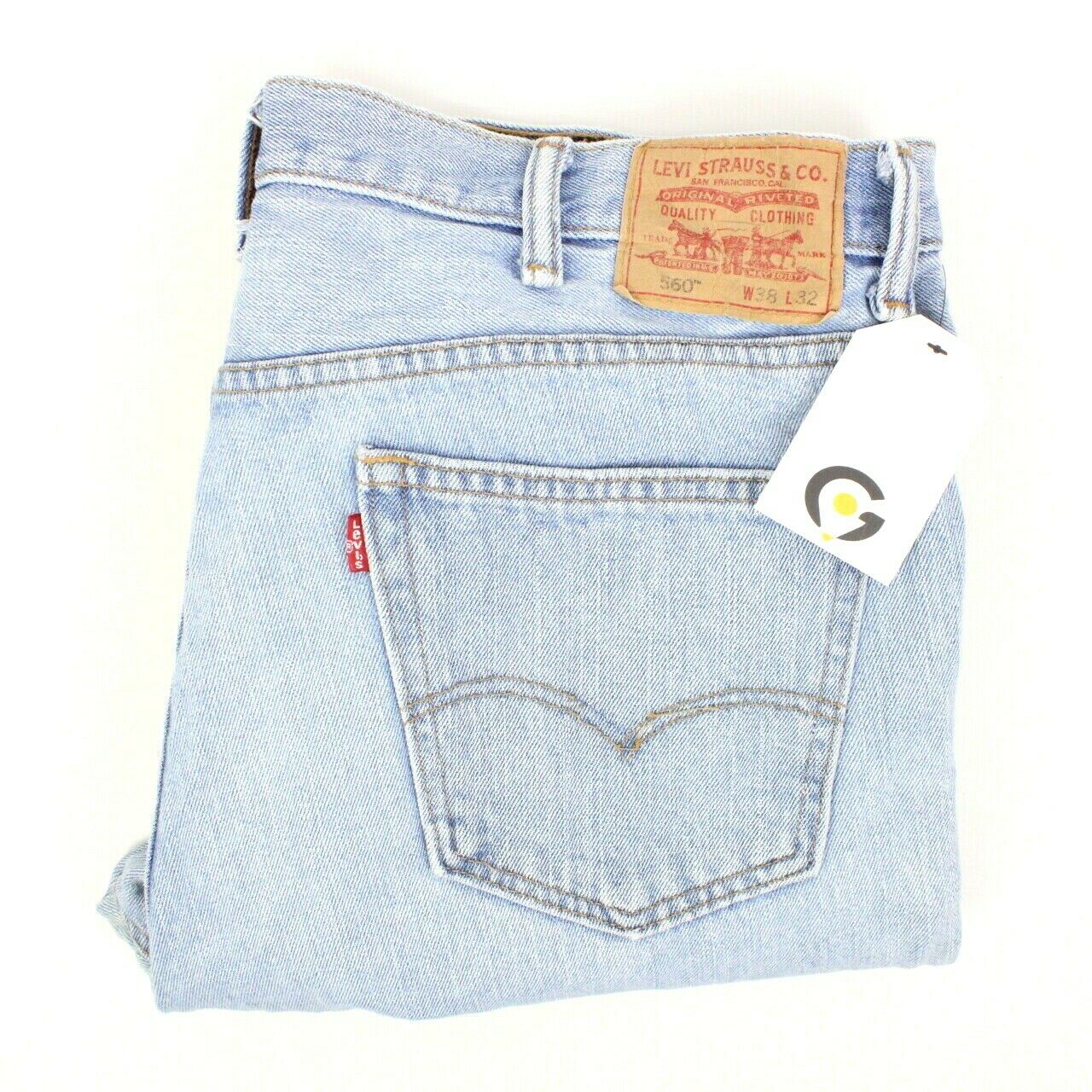 Mens LEVIS 560 Jeans Light Blue | W40 L32