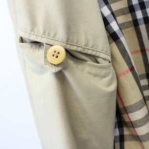 Womens BURBERRYS 90s Mac Trench Coat Beige | Large