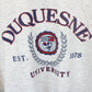 Vintage DUQUESNE UNIVERSITY 90s Sweatshirt Grey | Medium