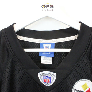 NFL REEBOK 00s Pittsburgh STEELERS Jersey Black | Large