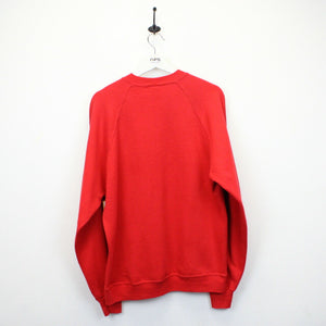 Womens 90s Christmas Sweatshirt Red | XL