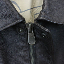 Load image into Gallery viewer, HI BUXTER Leather Aviator Jacket Brown | Large
