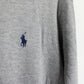 RALPH LAUREN Zip Sweatshirt Grey | Large