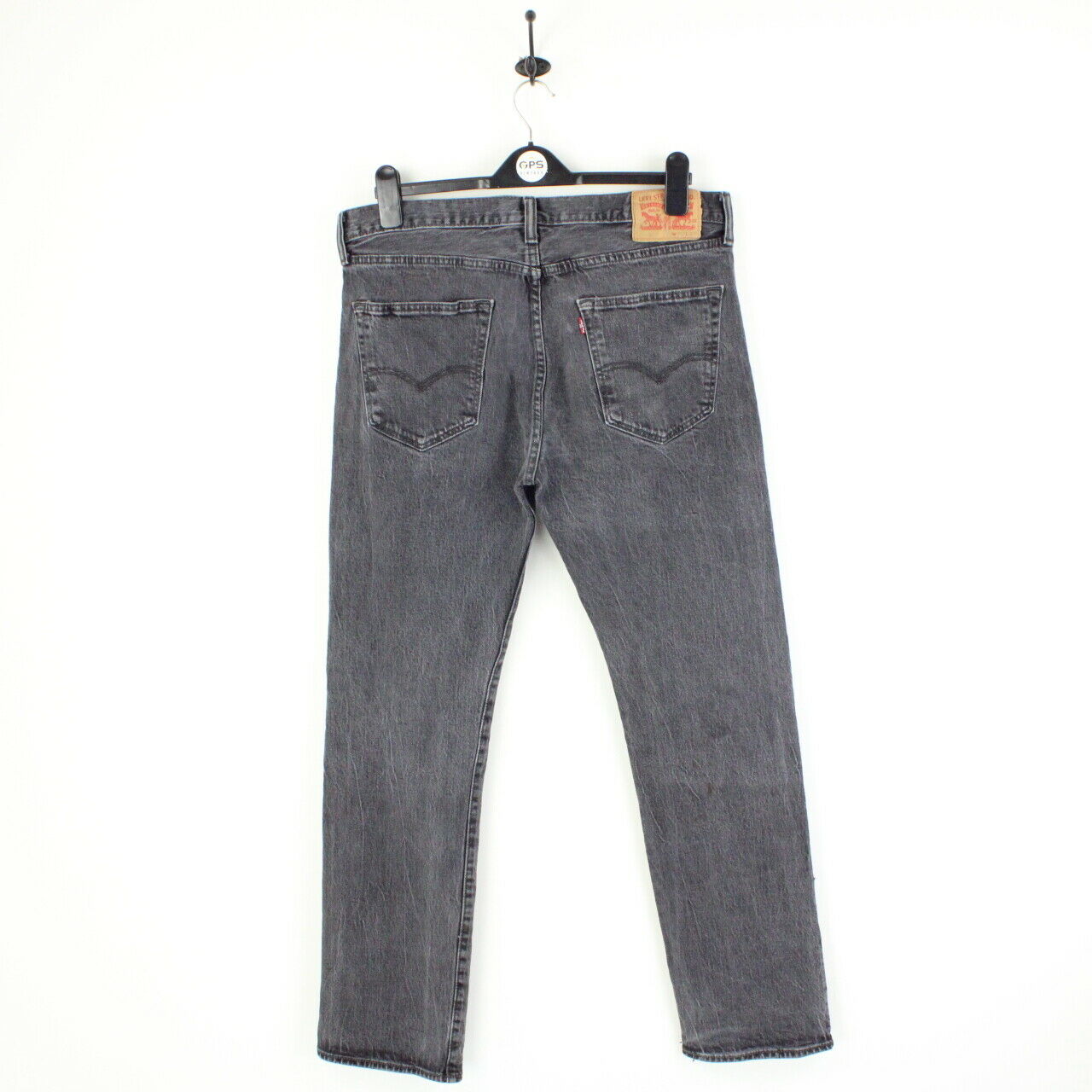 Mens LEVIS 501 Jeans Black Charcoal | W36 L34