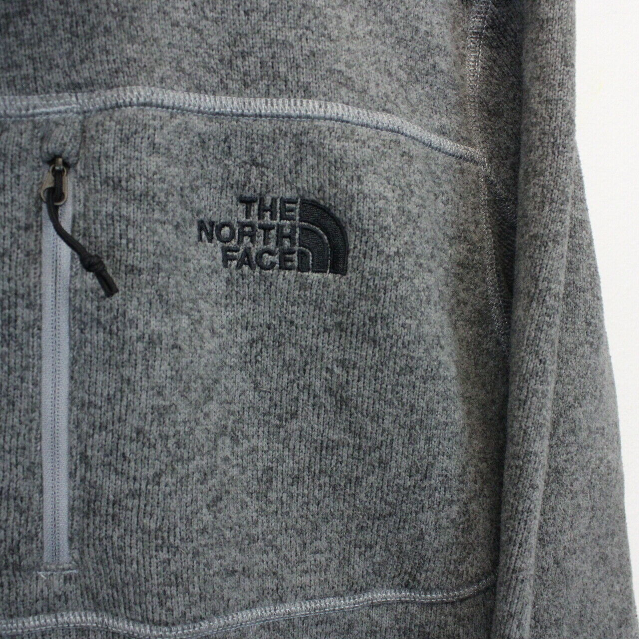 THE NORTH FACE 1/4 Zip Fleece Grey | Large