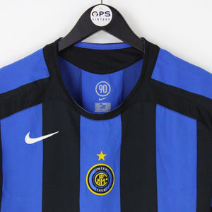 Mens NIKE INTER MILAN 2005 Home Shirt Blue | Large