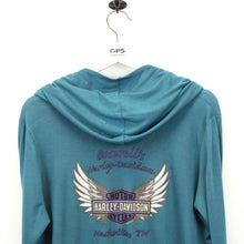 Load image into Gallery viewer, Womens HARLEY DAVIDSON Hoodie Green | XL
