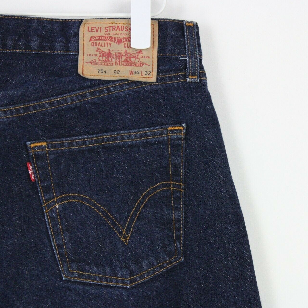 Mens LEVIS 751 Jeans Dark Blue | W34 L32