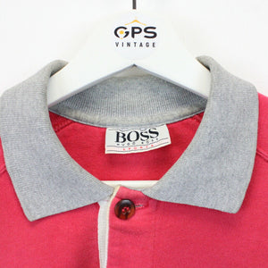HUGO BOSS 90s Polo Shirt Pink | Large