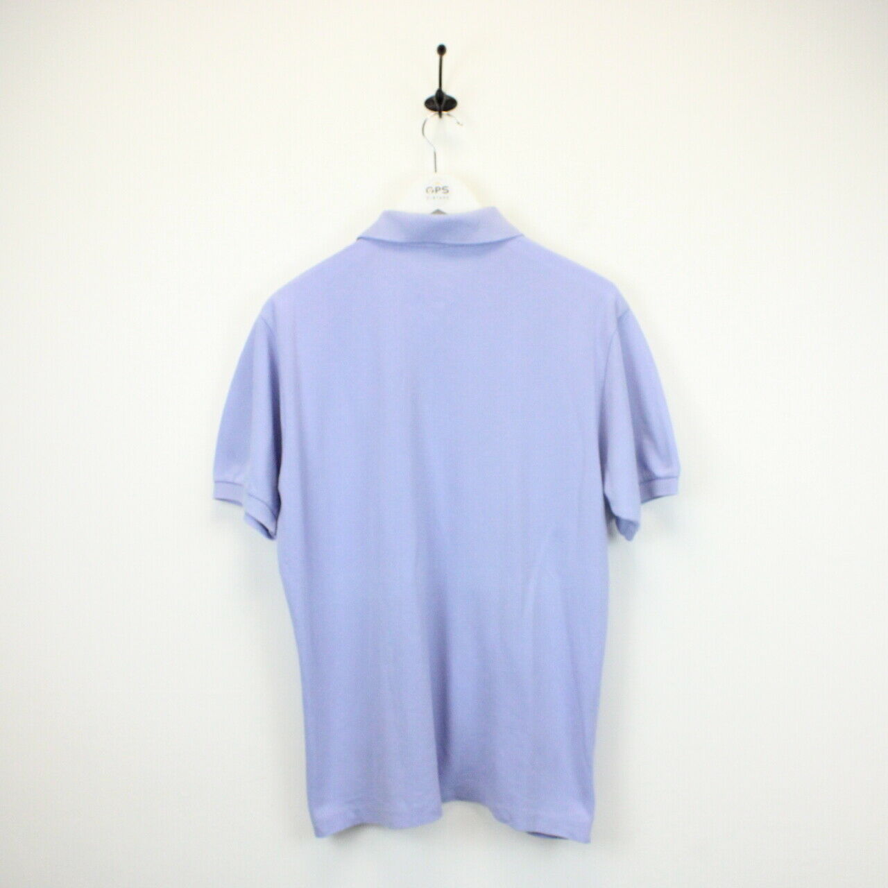 LACOSTE Polo Shirt Blue | Large